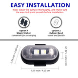 Wireless RGB LED Car Interior Lights - Rechargeable Footwell Ambient Lights with Remote