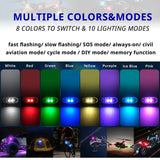 Wireless RGB LED Car Interior Lights - Rechargeable Footwell Ambient Lights with Remote