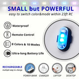 Wireless RGB LED Car Interior Lights - Rechargeable Footwell Ambient Lights with Remote