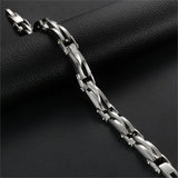 Men's Two-Tone Stainless Steel Link Bracelet - Gold & Silver