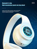 Wireless Gaming Headset Lightweight Foldable Headphones With Built-in Microphone, Compatible With 3.5mm Audio Cable Accessories