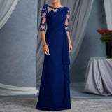 Elegant Dresses For Women Wedding Guest Cocktail Party Dress Sexy Lace Patchwork Prom Long Dresses Evening Gowns платье женское