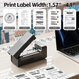 Bluetooth Thermal Label Printer Small Wireless Shipping Label Printer 4X6 inch Portable Maker Compatible with Various systems