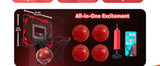 Mini Indoor Basketball Hoop for Kids - Over-the-Door Hoop with Electronic Scoreboard & 4 Balls