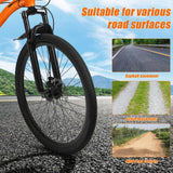 26 Inch Youth Adult Mountain Bike, Men Women MTB with 24 Speed Trigger Shifters, Aluminum Frame, Dual Suspension, Front and Rear