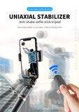 FGCLSY 2024 New Gimbal Stabilizer Selfie Stick Wireless Foldable Tripod with Bluetooth Shutter Monopod for IOS Android
