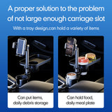 Car Cup Holder Multifunctional Cup Holder Expander with 360° Rotation Tray Mobile Phone Holder Adjustable Base Auto Front Back S