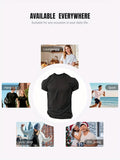 Men's humorous "I don't know how to act my age" pattern T-shirt, regular fit summer top