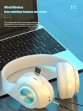 Wireless Gaming Headset Lightweight Foldable Headphones With Built-in Microphone, Compatible With 3.5mm Audio Cable Accessories