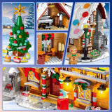 3-in-1 Christmas Gingerbread House Building Set with LED Lights