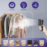 Portable 2-in-1 Handheld Clothes Steamer & Iron - 15s Fast Heat-Up