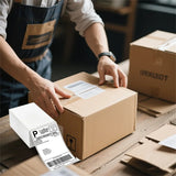 4"x6" Thermal Label Paper 100x150mm 500 Sheets / Stack Adhesive Stickers For Thermal Shipping Labels DHL UPS Express Barcode