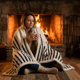 Reversible Sherpa Fleece Blanket - Ultra-Soft Heavyweight Throw for Couch & Bed
