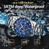 POEDAGAR Luxury Watch for Man Quartz Sports Men Watch Waterproof