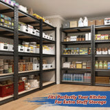 Heavy-Duty Garage Shelving Unit - Adjustable Metal Storage Rack, Holds up to 2000 lbs (60" or 72")