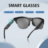 2025 new smart glasses, IP4 waterproof, anti-blue light lenses, touch voice assistant, music playback, unisex sunglasses