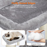 Cat Tree Cat Tower with Cozy Condo, Wide Top Perch,Natural Sisal Posts, Soft Plush,Playful Pom-Pom Suitable for 1-2 Indoor Cats