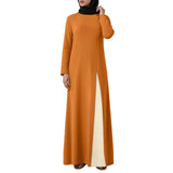 Womens Muslim Long Sleeved Ruffled Vintage Dubai Turkey Islam Muslim Oversized Robe Loose Long Skirt платье женское летнее