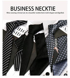 Men Tie Set Luxury Striped 3 Pcs