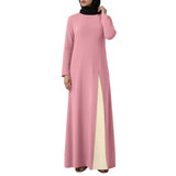 Womens Muslim Long Sleeved Ruffled Vintage Dubai Turkey Islam Muslim Oversized Robe Loose Long Skirt платье женское летнее