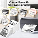 4x6 Inch Direct Thermal Shipping Labels 100/200 Sheets Adhesive Paper White Sticker For DHL UPS Express LOGO Barcode Label Maker