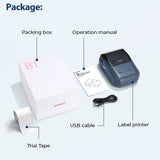 Niimbot B1 Label Maker Bluetooth Portable 2 inch Thermal Label Printer with Large Waterproof Tape for Small Business Office Home