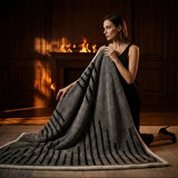 Reversible Sherpa Fleece Blanket - Ultra-Soft Heavyweight Throw for Couch & Bed