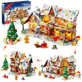 3-in-1 Christmas Gingerbread House Building Set with LED Lights