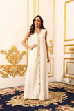 Elegant Muslim Dress with Gold Embroidered Evening Gown, Traditional Islamic Attire
