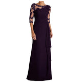 Elegant Dresses For Women Wedding Guest Cocktail Party Dress Sexy Lace Patchwork Prom Long Dresses Evening Gowns платье женское