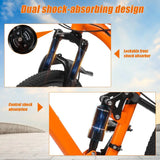 26 Inch Youth Adult Mountain Bike, Men Women MTB with 24 Speed Trigger Shifters, Aluminum Frame, Dual Suspension, Front and Rear