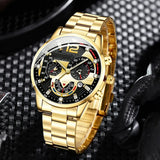 Fashion Men Stainless Steel Wristwatch