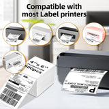 4x6 Inch Direct Thermal Shipping Labels 100/200 Sheets Adhesive Paper White Sticker For DHL UPS Express LOGO Barcode Label Maker