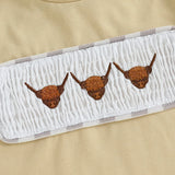 Cute Toddler Boy Summer Outfits Stylish Bull Head Embroidery Tee with Matching Elastic Waist Plaid Shorts for Playtime Fun