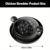 Chicken Shredder Tool - Non-Slip Meat Shredder Bowl for Pulled Chicken, Pork & Beef