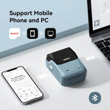 Niimbot B1 Label Maker Bluetooth Portable 2 inch Thermal Label Printer with Large Waterproof Tape for Small Business Office Home
