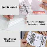 4"x6" Thermal Label Paper 100x150mm 500 Sheets / Stack Adhesive Stickers For Thermal Shipping Labels DHL UPS Express Barcode