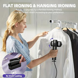 Portable 2-in-1 Handheld Clothes Steamer & Iron - 15s Fast Heat-Up