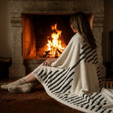 Reversible Sherpa Fleece Blanket - Ultra-Soft Heavyweight Throw for Couch & Bed