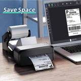 4x6 Inch Direct Thermal Shipping Labels 100/200 Sheets Adhesive Paper White Sticker For DHL UPS Express LOGO Barcode Label Maker