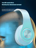 Wireless Gaming Headset Lightweight Foldable Headphones With Built-in Microphone, Compatible With 3.5mm Audio Cable Accessories