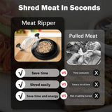 Chicken Shredder Tool - Non-Slip Meat Shredder Bowl for Pulled Chicken, Pork & Beef