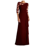 Elegant Dresses For Women Wedding Guest Cocktail Party Dress Sexy Lace Patchwork Prom Long Dresses Evening Gowns платье женское