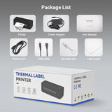 Bluetooth Thermal Label Printer Small Wireless Shipping Label Printer 4X6 inch Portable Maker Compatible with Various systems