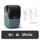 Niimbot B1 Label Maker Bluetooth Portable 2 inch Thermal Label Printer with Large Waterproof Tape for Small Business Office Home