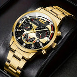 Fashion Men Stainless Steel Wristwatch