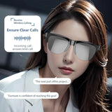 2025 new smart glasses, IP4 waterproof, anti-blue light lenses, touch voice assistant, music playback, unisex sunglasses