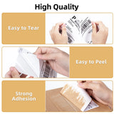 4x6 Inch Direct Thermal Shipping Labels 100/200 Sheets Adhesive Paper White Sticker For DHL UPS Express LOGO Barcode Label Maker
