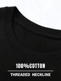 Men's humorous "I don't know how to act my age" pattern T-shirt, regular fit summer top