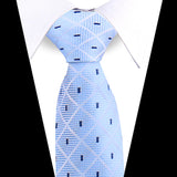 Men Tie Set Luxury Striped 3 Pcs